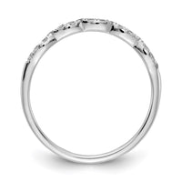 Load image into Gallery viewer, 14k White Gold Diamond Scalloped Ring
