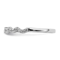 Load image into Gallery viewer, 14k White Gold Diamond Scalloped Ring
