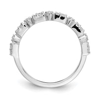 Load image into Gallery viewer, 14k White Gold Fancy Diamond Band
