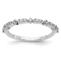 Load image into Gallery viewer, 14k White Gold Fancy Diamond Band
