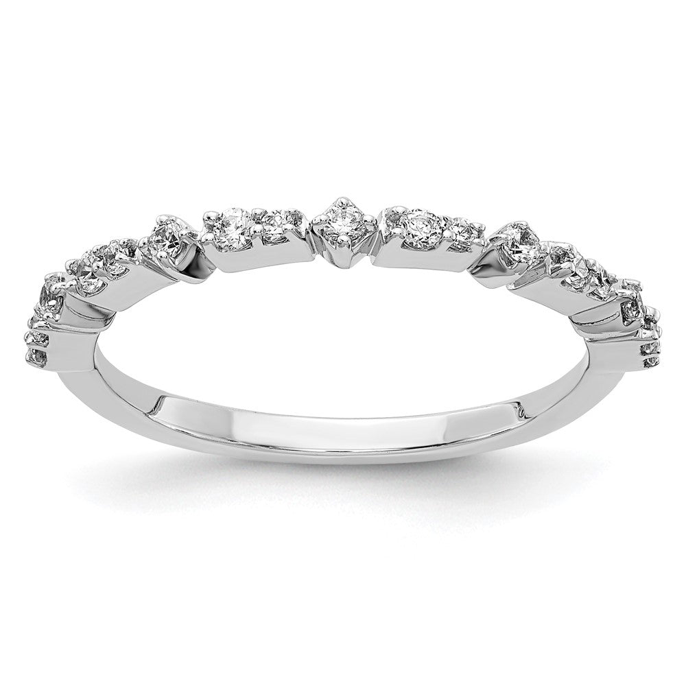 14k White Gold Fancy Diamond Band