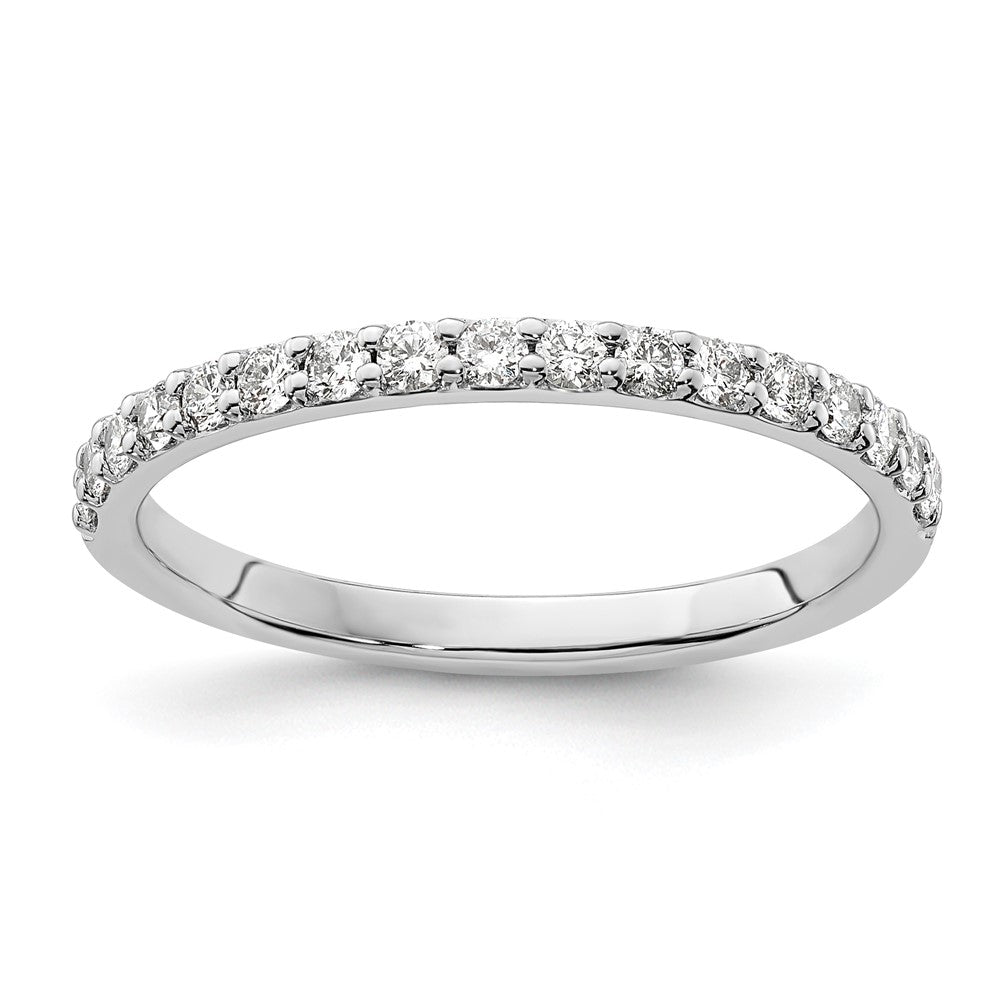 14k White Gold Diamond Band
