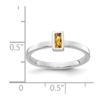 Load image into Gallery viewer, 14k White Gold Citrine Ring
