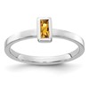 14k White Gold Citrine Ring