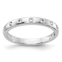 Load image into Gallery viewer, 14k White Gold 7-stone Diamond Band
