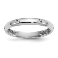 Load image into Gallery viewer, 14k White Gold 6-stone Diamond Band
