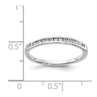 Load image into Gallery viewer, 14k White Gold Diamond Channel Band
