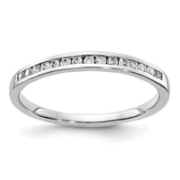 Load image into Gallery viewer, 14k White Gold Diamond Channel Band

