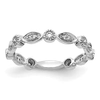 Load image into Gallery viewer, 14k White Gold Diamond Fancy Band
