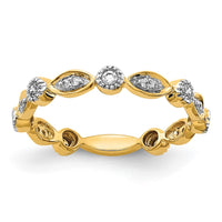 Load image into Gallery viewer, 14k Diamond Fancy Band
