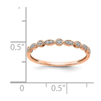 Load image into Gallery viewer, 14k Rose Gold Diamond Fancy Band
