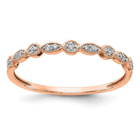 Load image into Gallery viewer, 14k Rose Gold Diamond Fancy Band
