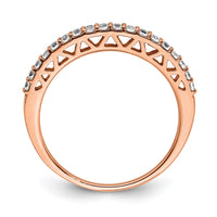 Load image into Gallery viewer, 14k Rose Gold Polished Diamond Band
