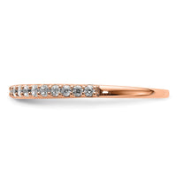 Load image into Gallery viewer, 14k Rose Gold Polished Diamond Band
