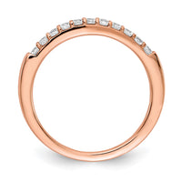 Load image into Gallery viewer, 14k Rose Gold Diamond Band
