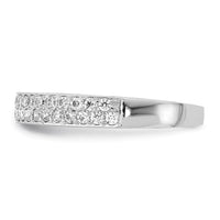 Load image into Gallery viewer, 14k White Gold 2-row Diamond Band
