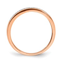 Load image into Gallery viewer, 14k Rose Gold 2-row Diamond Band
