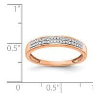Load image into Gallery viewer, 14k Rose Gold 2-row Diamond Band
