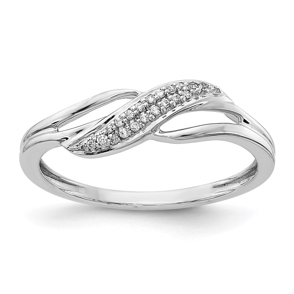 14k White Gold Diamond Fashion Ring
