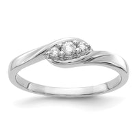 Load image into Gallery viewer, 14k White Gold 3-stone Diamond Ring
