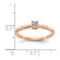 Load image into Gallery viewer, 14k Rose Gold Diamond Cluster Ring
