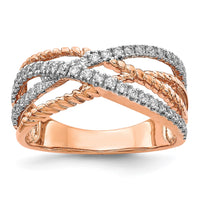 Load image into Gallery viewer, 14k Rose Gold Diamond Ring

