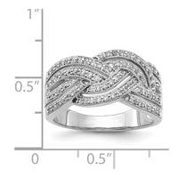 Load image into Gallery viewer, 14k White Gold Woven Diamond Ring
