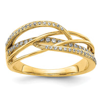 Load image into Gallery viewer, 14k Diamond Swirl Ring
