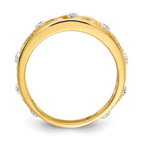 Load image into Gallery viewer, 14k Flower Vine Design Diamond Ring
