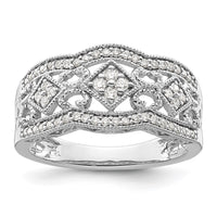 Load image into Gallery viewer, 14k White Gold Diamond Vintage Ring
