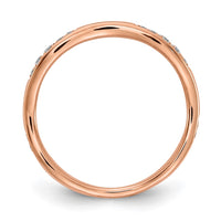 Load image into Gallery viewer, 14k Rose Gold Diamond Wedding Band
