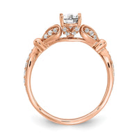 Load image into Gallery viewer, 14k Rose Gold Diamond Complete Engagement Ring
