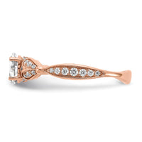 Load image into Gallery viewer, 14k Rose Gold Diamond Complete Engagement Ring
