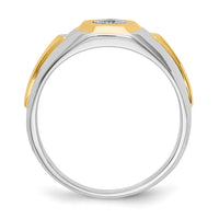 Load image into Gallery viewer, 14k Two-tone Diamond Mens Ring
