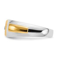 Load image into Gallery viewer, 14k Two-tone Diamond Mens Ring
