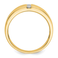 Load image into Gallery viewer, 14k Mens Diamond Polished and Satin Ring
