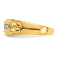 Load image into Gallery viewer, 14k Diamond Mens 5-stone Ring
