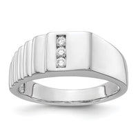 Load image into Gallery viewer, 14k White Gold Diamond Mens Ring
