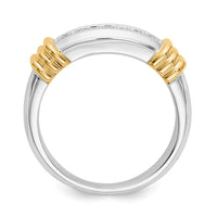 Load image into Gallery viewer, 14k Two-tone Diamond Mens Ring
