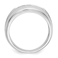 Load image into Gallery viewer, 14k White Gold Diamond 5-stone Mens Ring

