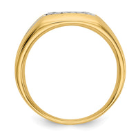 Load image into Gallery viewer, 14k with Rhodium Diamond Mens Ring
