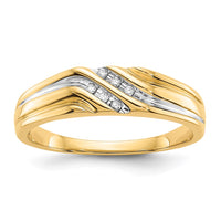 Load image into Gallery viewer, 14k w/Rhodium Diamond Mens Ring
