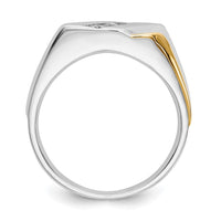 Load image into Gallery viewer, 14k Two-tone Gold Diamond Mens Ring
