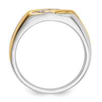 Load image into Gallery viewer, 14k Two-tone Gold Diamond Mens Ring
