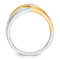 Load image into Gallery viewer, 14k Two-tone Diamond Mens Ring
