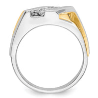 Load image into Gallery viewer, 14k Two-tone Gold Diamond Mens Ring
