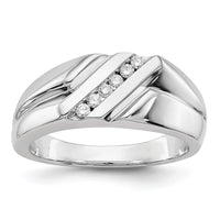 Load image into Gallery viewer, 14k White Gold Diamond Mens Ring
