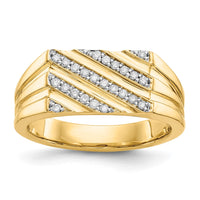 Load image into Gallery viewer, 14k Diamond Mens Ring
