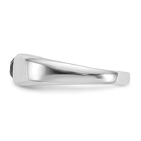 Load image into Gallery viewer, 14k White Gold Black Diamond Mens Ring
