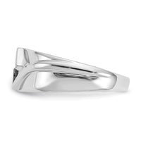 Load image into Gallery viewer, 14k White Gold Black Diamond Mens Ring
